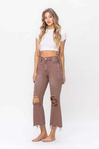 90S VINTAGE CROP FLARE JEAN