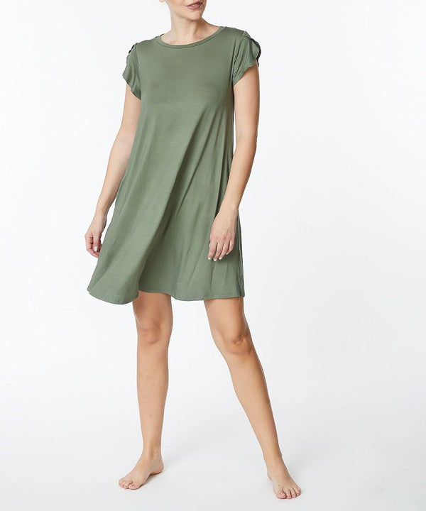 Order BAMBOO TULIP SLEEVE DRESS