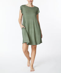 BAMBOO TULIP SLEEVE DRESS