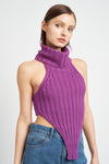 KNIT TURTLE NECK TOP