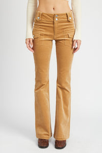 LOW RISE PANTS WITH BELL BOTTOM