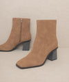 Square Toe Ankle Boots