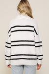 Turtle Neck Pinstripe Sweater