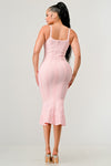 Pink midi dress for outings