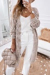 Plus Eyelet sweater button crochet knit cardigan