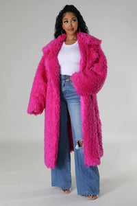 Cute ATHINA Fuzzy Fur Winter Heavy Jacket