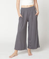 Gray BAMBOO WIDE PANTS ANKLE LENGTH