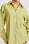 CONTRASTED STITCH BUTTON DOWN SHIRT