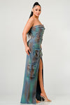 ATHINA VINTAGE HAND WASHED BUTTON UP SLIT DRESS New York