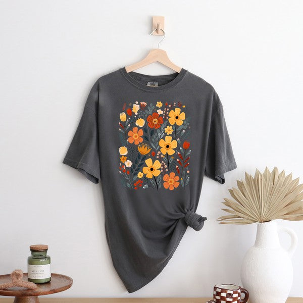 Nature Wildflowers Garment Dyed Tee