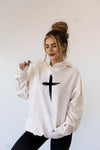 Graffiti Cross Graphic Hoodie