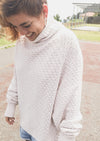 SWEATER TURTLENECK - KNIT PEARL beige