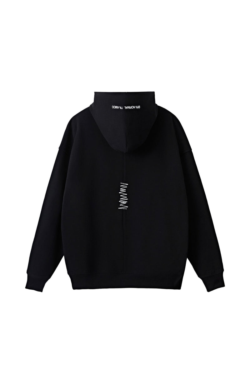 90s Vintage Two Seasons Hoodie Black by Amoo