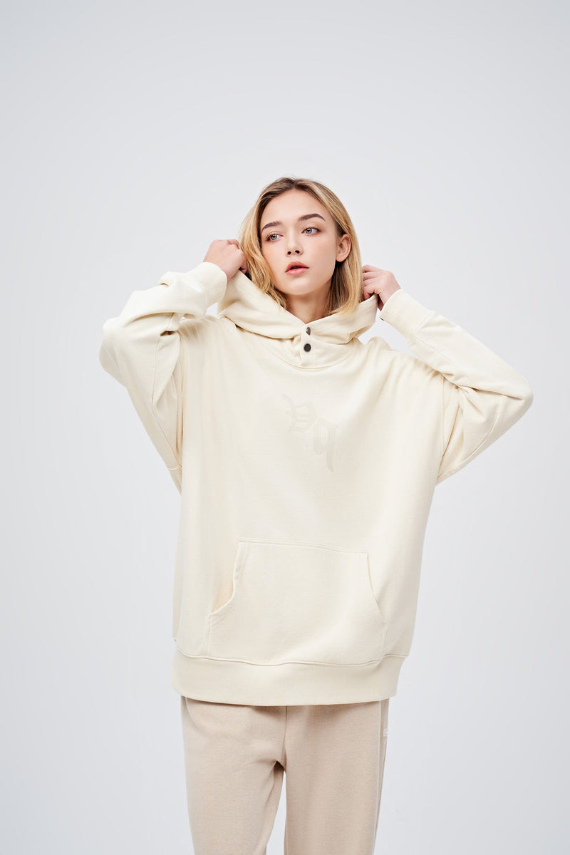 90s Vintage Two Seasons Hoodie Cream by Amoo