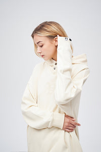 90s Vintage Two Seasons Hoodie Cream by Amoo