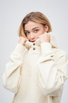 90s Vintage Two Seasons Hoodie Cream by Amoo