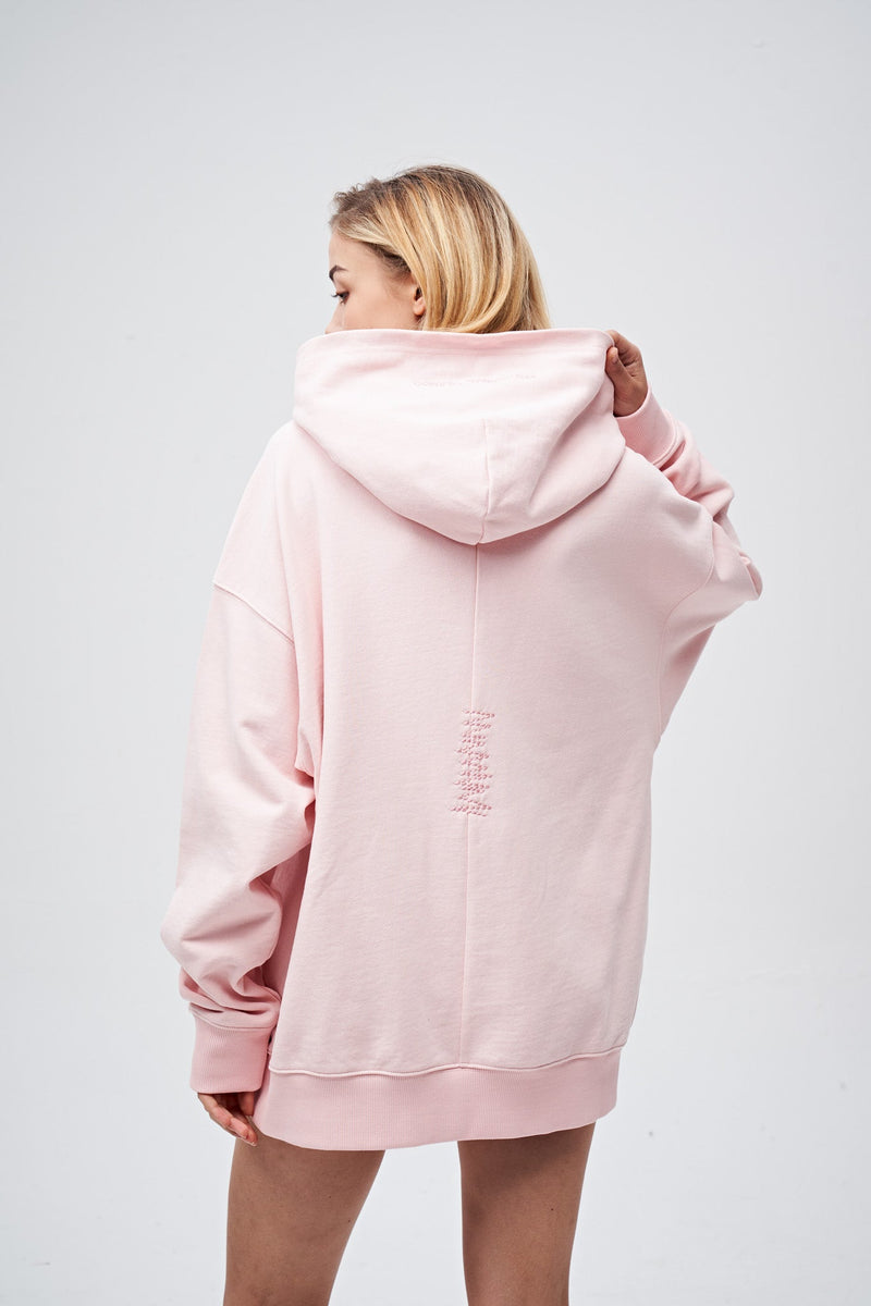 90s Vintage Two Seasons Hoodie Pink by Amoo