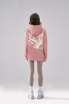 "Aster" Fleur Pink Hoodie