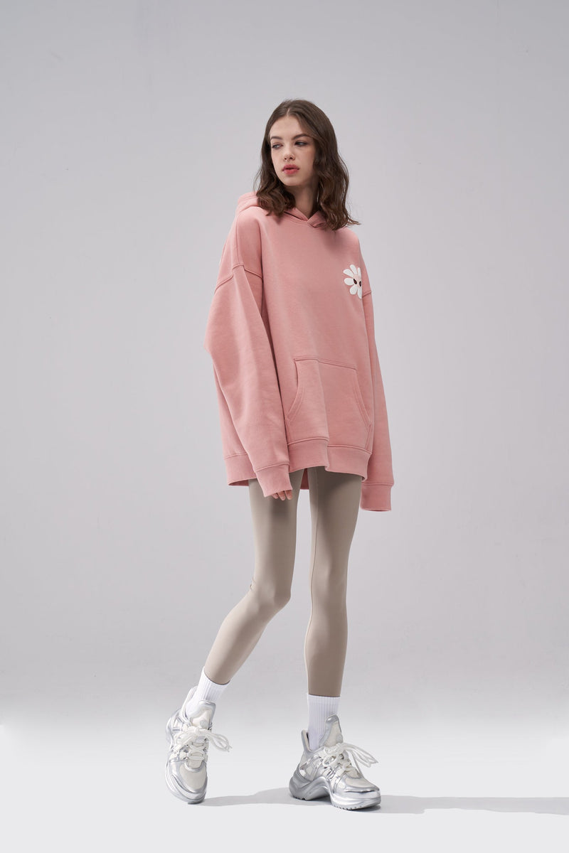 "Aster" Fleur Pink Hoodie