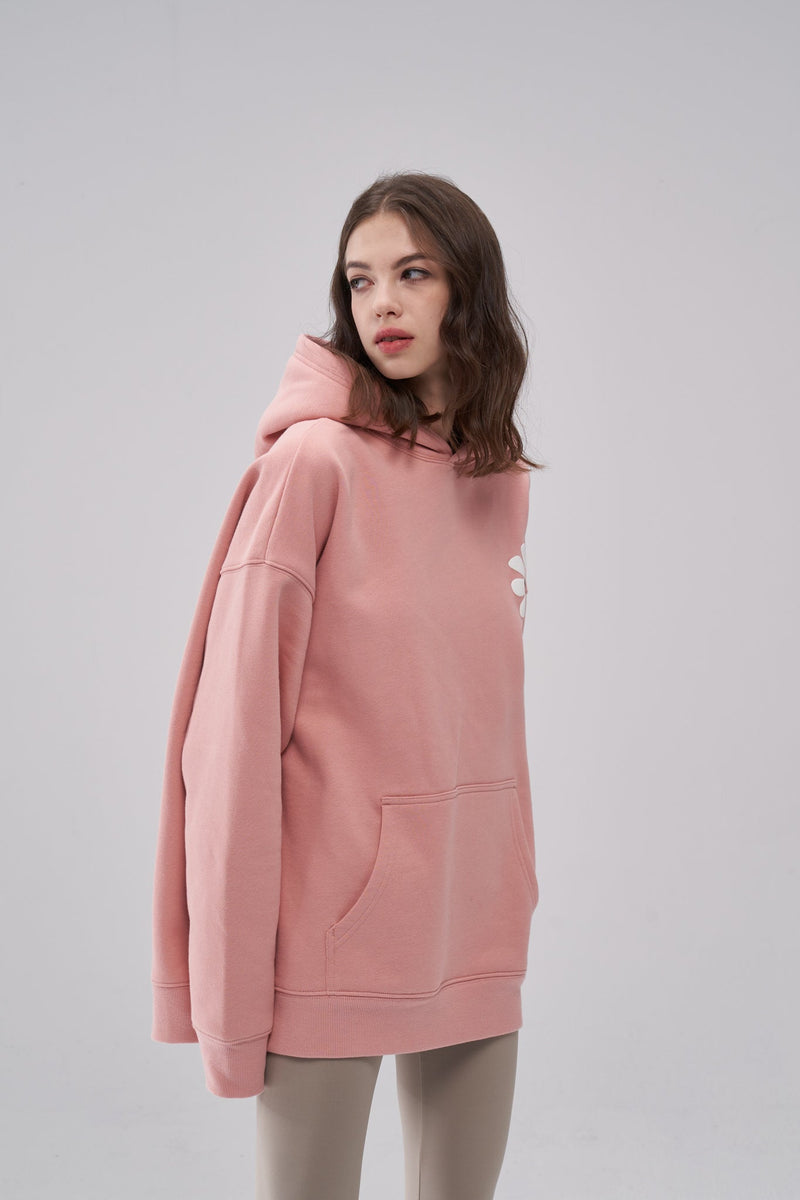 "Aster" Fleur Pink Hoodie