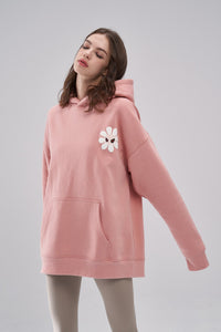 "Aster" Fleur Pink Hoodie