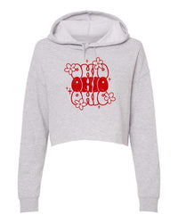 Ohio Flower Cropped Hoodie