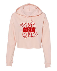 Ohio Flower Cropped Hoodie