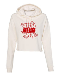 Ohio Flower Cropped Hoodie