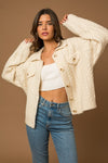 Add Collared Cable Sweater Cardigan to cart