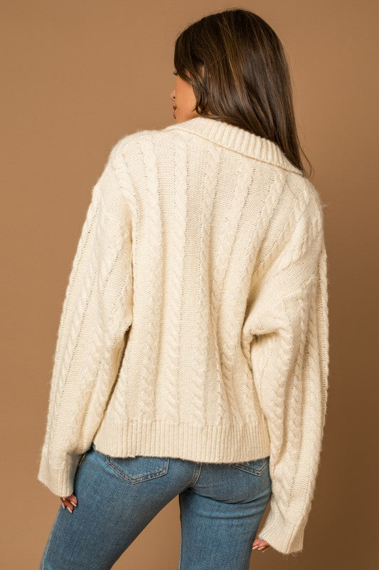 Picture of the back of the sweater