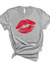 Graphic Red Lips Graphic Tee