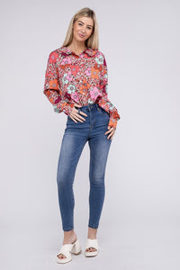 Floral Printed Long Sleeve Shirt for women