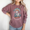 Burgundy Lamb Of God Graphic Sweatshirt