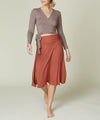 Trendy BAMBOO FLARED MID LENGTH SKIRT