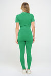 Green active wear for women