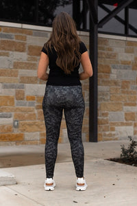 Back view of Army Camo Leggings