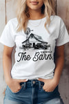 I'd Rather Be At The Barn, Farm Graphic Tee for mom