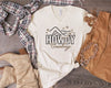 V-Neck Howdy Cowboy Graphic Tee