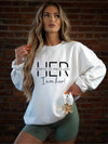 Her Worth is Priceless Bella Premium Sweatshirt