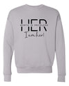 Her Worth is Priceless Bella Premium Sweatshirt