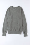 Gray Light washed drop shoulder oversized sweatshirt