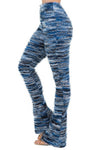 Side view of WOMEN COMFY FLUFFY KNIT LEGGINGSWEAT PANTS