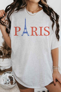 Gray PARIS GRAPHIC TEE