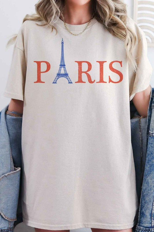 Beige PARIS GRAPHIC TEE