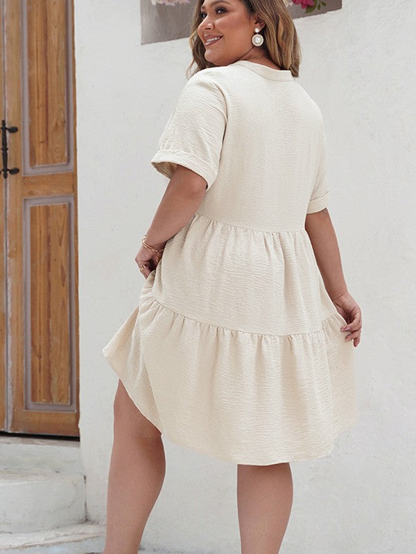 Back view of Plus Size Sandy Dress