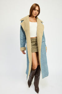 IMA9409J-1 DENIM MAXI COAT