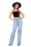 Retro Wash Wide Leg Jean Inseam 32