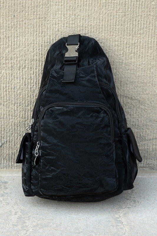 Black Bekah Convertible Backpack Sling