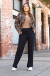 The Brooke Black Wide Leg Full Length with Pockets