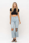 Cute 90"s Vintage Crop Flare Jeans